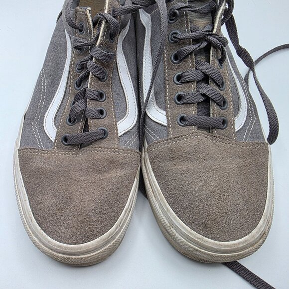 Vans Old Skool Mens Size 10 Gray Skate Shoes Casual Walking Outdoors - Picture 10 of 13